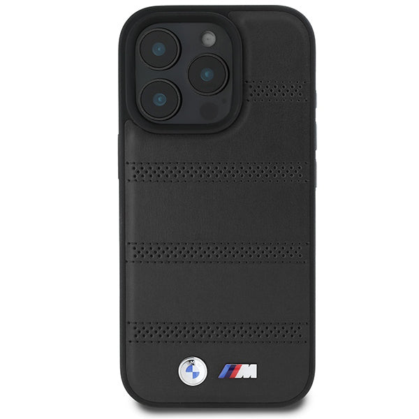 MagSafe Case for Apple iPhone 16 Pro, BMW, M Perforated And Stitched Line, Black