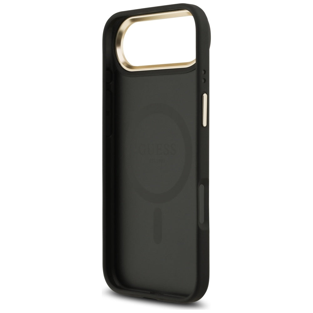 MagSafe Case for Apple iPhone 17 Air, Guess, 4G Strass Logo, Black
