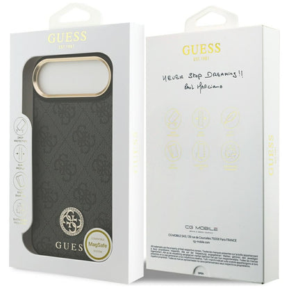 MagSafe Case for Apple iPhone 17 Air, Guess, 4G Strass Logo, Black