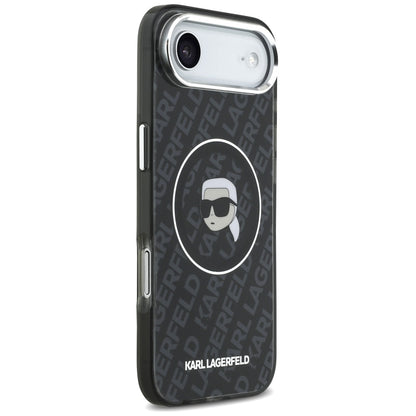 MagSafe Case for Apple iPhone 17 Air, Karl Lagerfeld, IML Karl's Head, Black