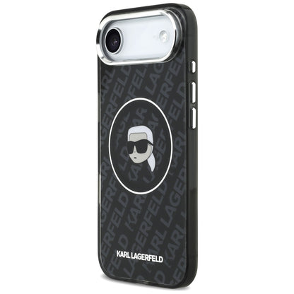 MagSafe Case for Apple iPhone 17 Air, Karl Lagerfeld, IML Karl's Head, Black