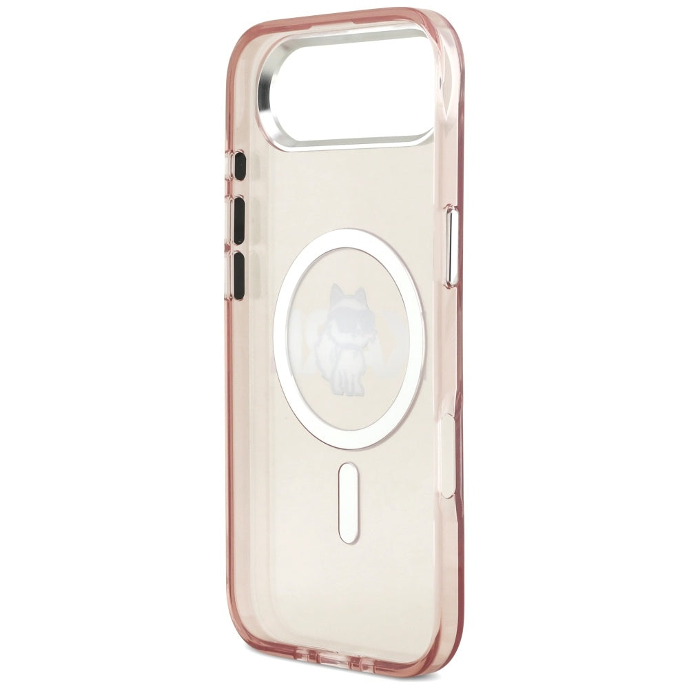 MagSafe Case for Apple iPhone 17 Air, Karl Lagerfeld, IML Sketch Logo Choupette, Pink