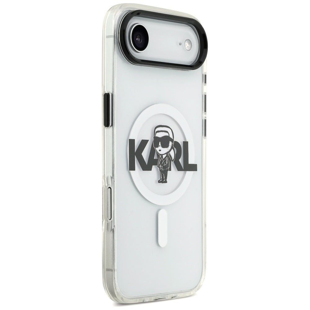 MagSafe Case for Apple iPhone 17 Air, Karl Lagerfeld, IML Sketch Logo Karl, Transparent