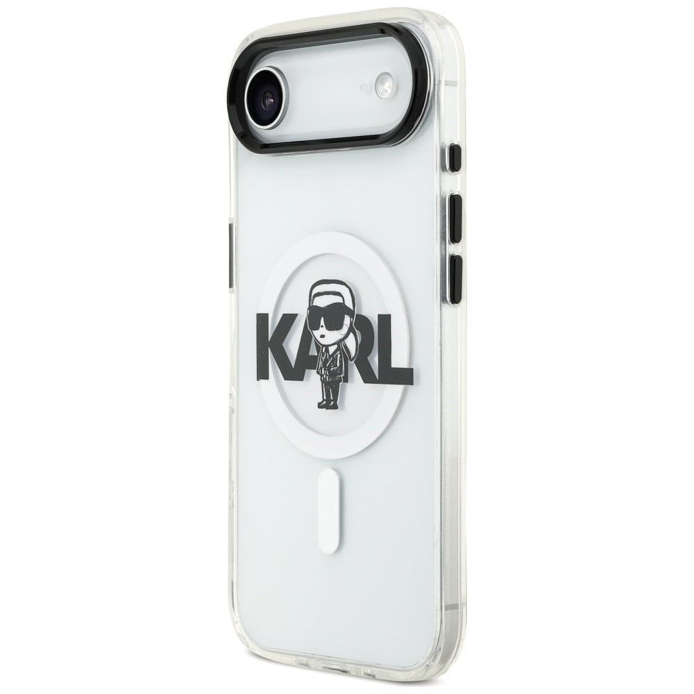 MagSafe Case for Apple iPhone 17 Air, Karl Lagerfeld, IML Sketch Logo Karl, Transparent