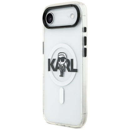MagSafe Case for Apple iPhone 17 Air, Karl Lagerfeld, IML Sketch Logo Karl, Transparent