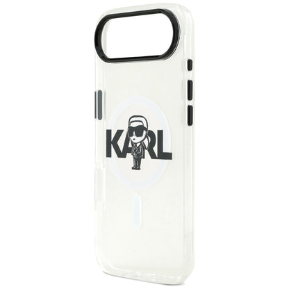 MagSafe Case for Apple iPhone 17 Air, Karl Lagerfeld, IML Sketch Logo Karl, Transparent