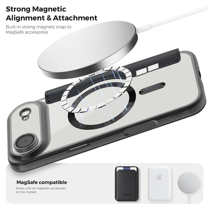 MagSafe Case for Apple iPhone 17 Air, Techsuit, SmartMag Book, Blue