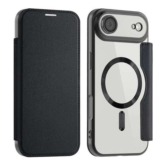 MagSafe Case for Apple iPhone 17 Air, Techsuit, SmartMag Book, Black