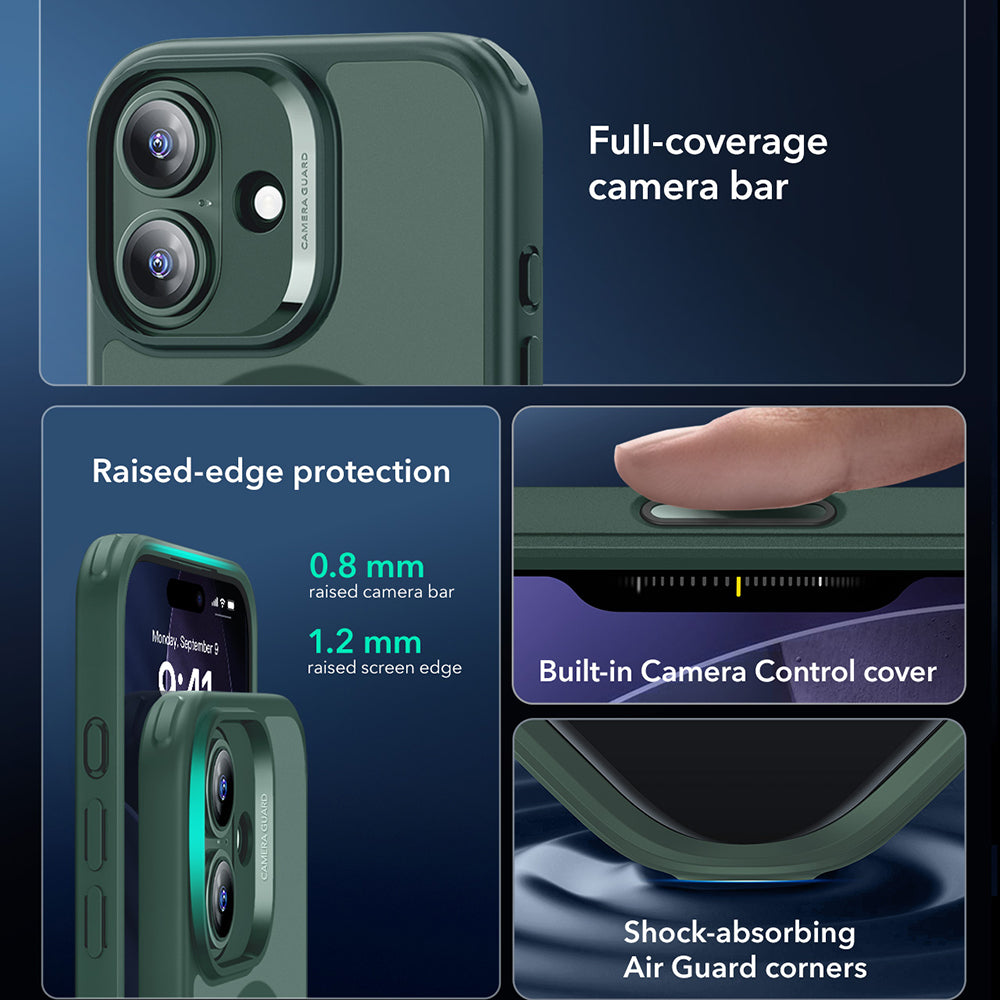 MagSafe Case for Apple iPhone 17, ESR, Classic Hybrid, Satin Green
