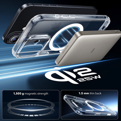 MagSafe Case for Apple iPhone 17, ESR, Classic Hybrid, Transparent