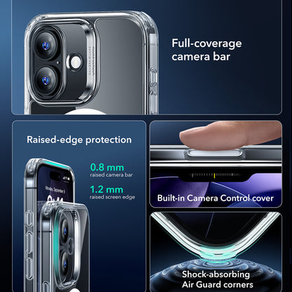 MagSafe Case for Apple iPhone 17, ESR, Classic Hybrid, Transparent