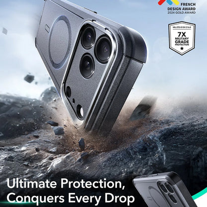 MagSafe Case for Apple iPhone 17 Pro, ESR, Cyber Armor Kickstand, Gray