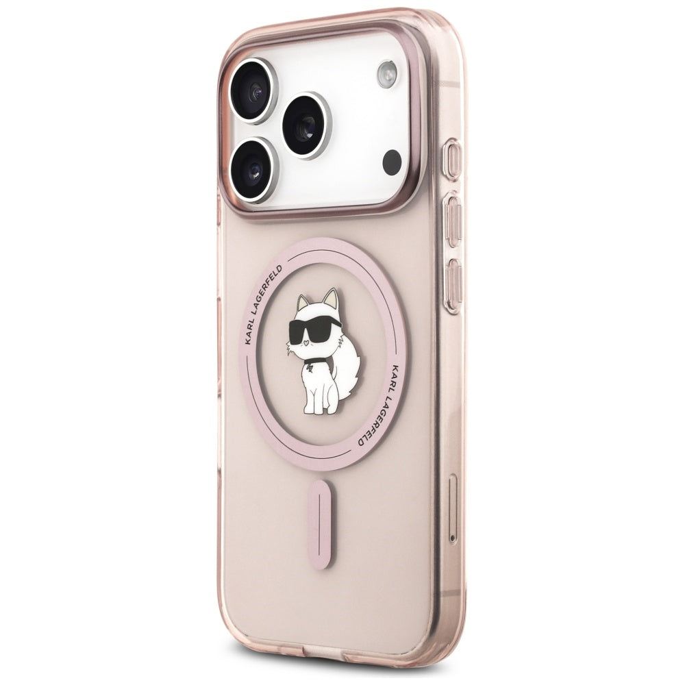 MagSafe Case for Apple iPhone 17 Pro, Karl Lagerfeld, IML Choupette, Pink