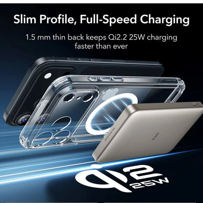 MagSafe Case for Apple iPhone 17 Pro Max, ESR, Classic Hybrid, Transparent