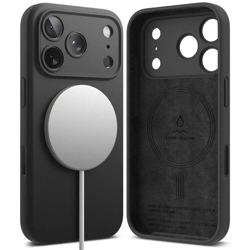 MagSafe Case for Apple iPhone 17 Pro Max, Ringke, Silicone, Black