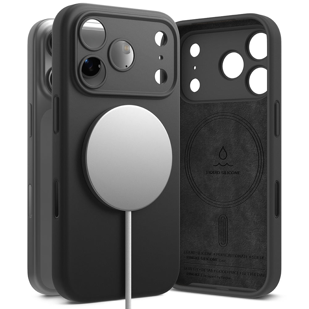 MagSafe Case for Apple iPhone 17 Pro Max, Ringke, Silicone, Black