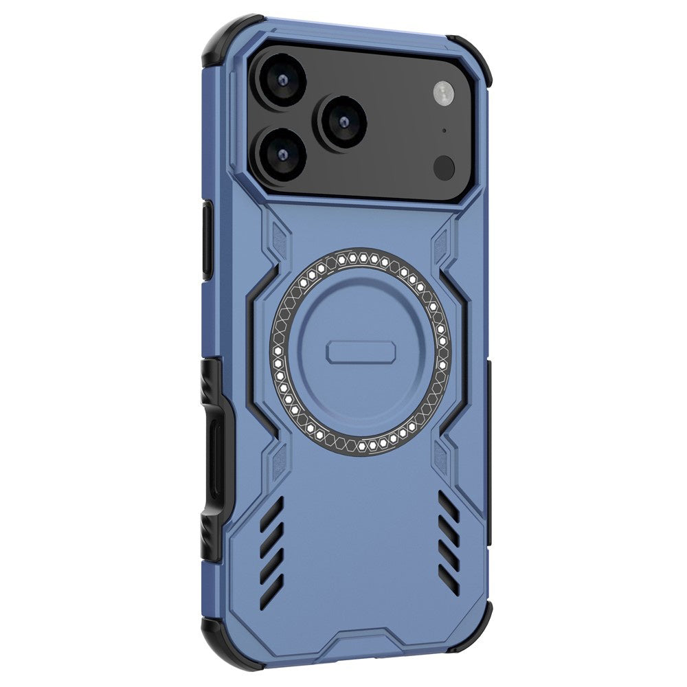 MagSafe Case for Apple iPhone 17 Pro Max, Techsuit, ArmorMag, Blue