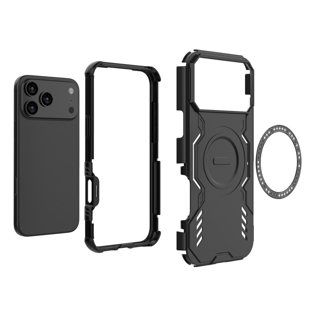 MagSafe Case for Apple iPhone 17 Pro Max, Techsuit, ArmorMag, Blue