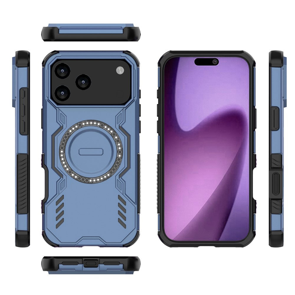 MagSafe Case for Apple iPhone 17 Pro Max, Techsuit, ArmorMag, Blue
