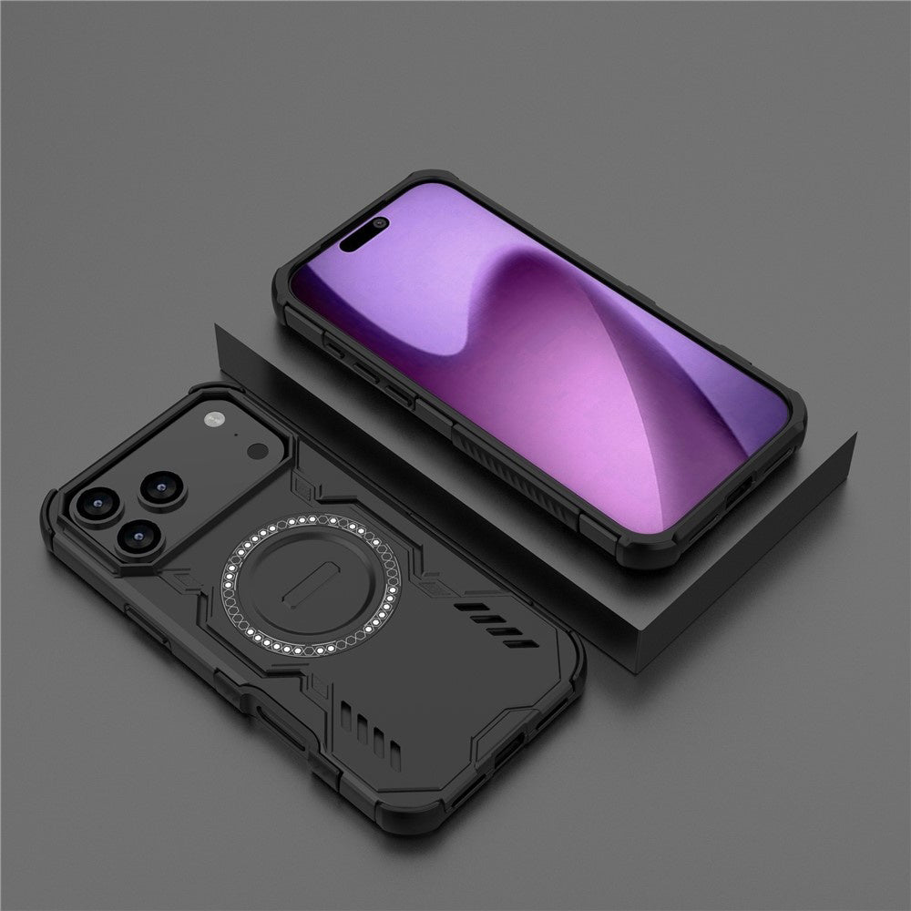 MagSafe Case for Apple iPhone 17 Pro Max, Techsuit, ArmorMag, Black