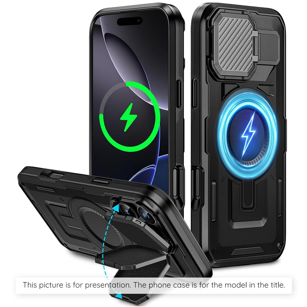 MagSafe Case for Apple iPhone 17 Pro Max, Techsuit, CamVault, Black