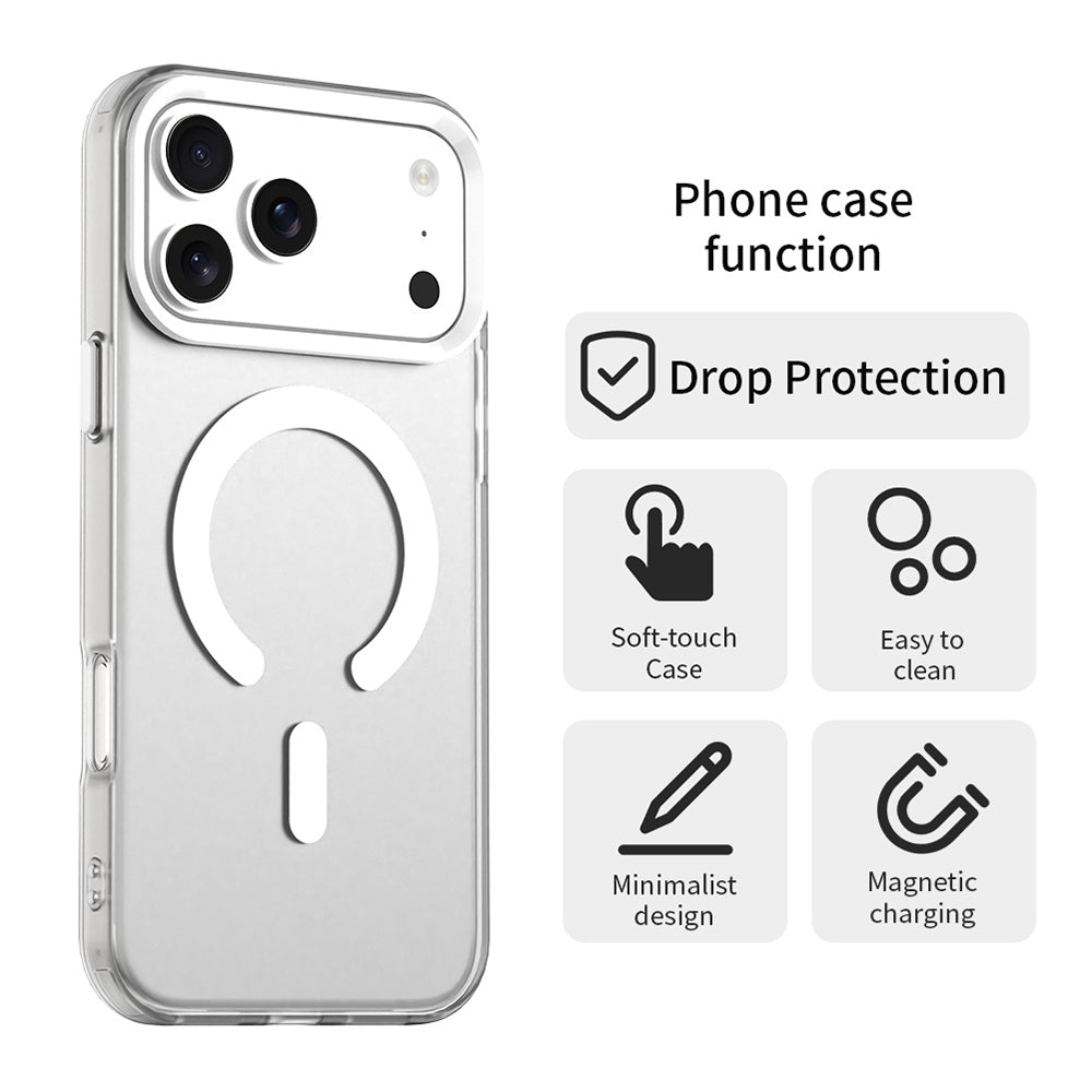 MagSafe Case for Apple iPhone 17 Pro Max, Techsuit, CandyCase, White