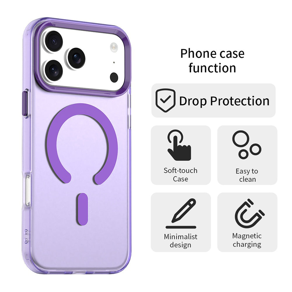 MagSafe Case for Apple iPhone 17 Pro Max, Techsuit, CandyCase, Purple