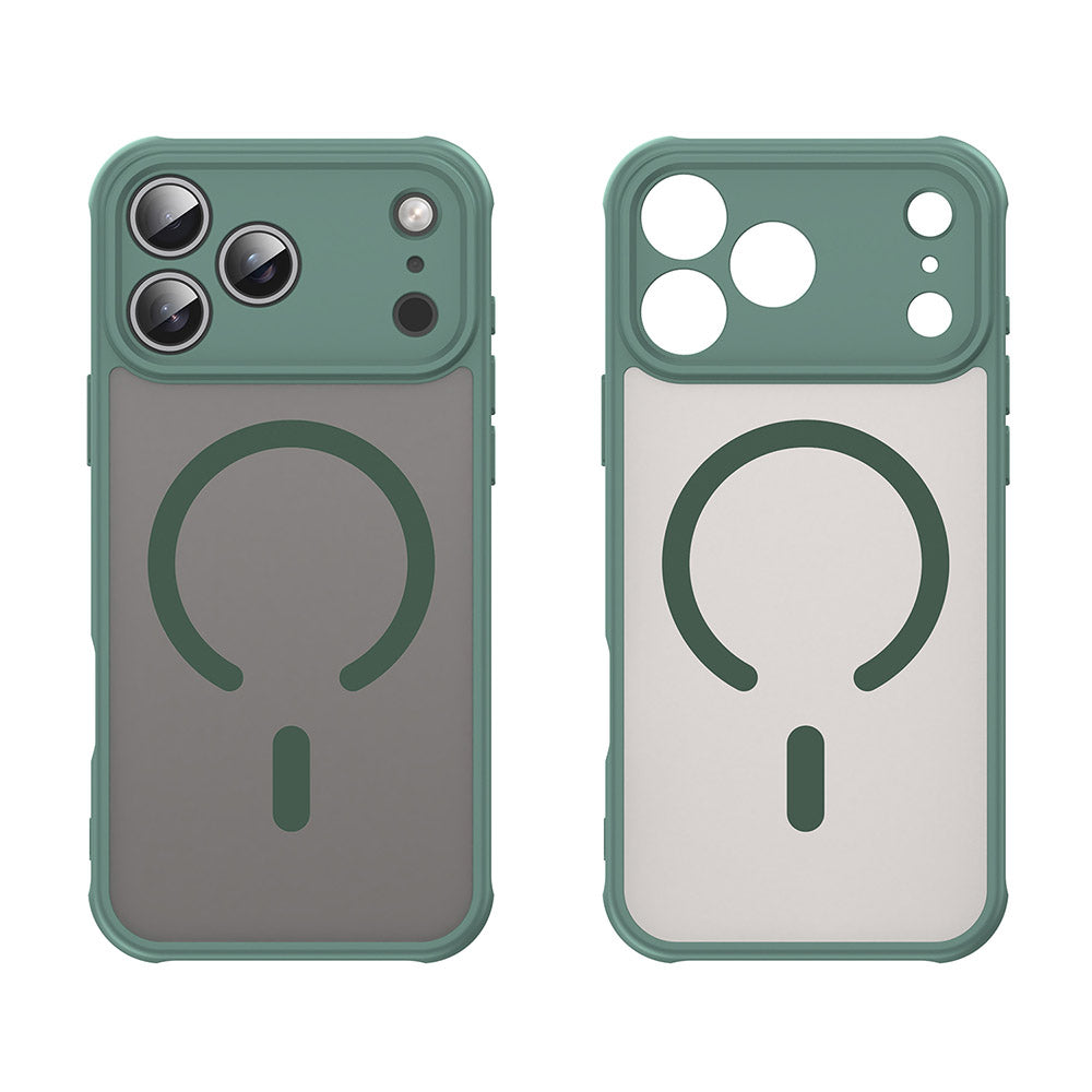 MagSafe Case for Apple iPhone 17 Pro Max, Techsuit, HaloFrost II, Green