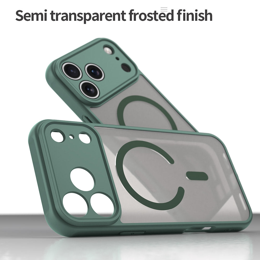 MagSafe Case for Apple iPhone 17 Pro Max, Techsuit, HaloFrost II, Green