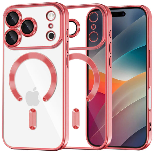 MagSafe Case for Apple iPhone 17 Pro Max, Techsuit, Luxury Crystal, Pink