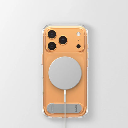 MagSafe Case for Apple iPhone 17 Pro, PanzerGlass, Care Feature Kickstand, Transparent
