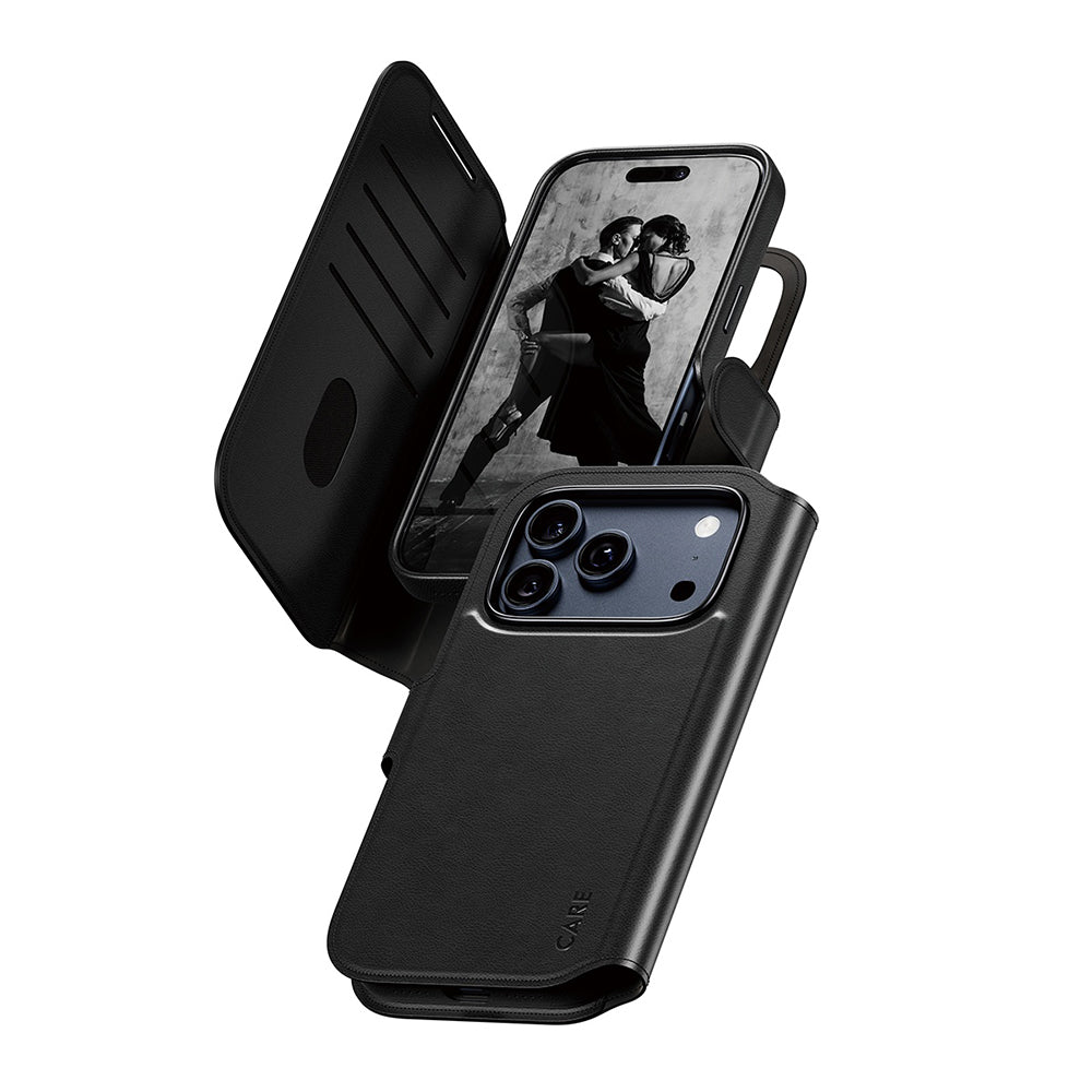 MagSafe Case for Apple iPhone 17 Pro, PanzerGlass, Care Feature Tango Two-in-One, Black