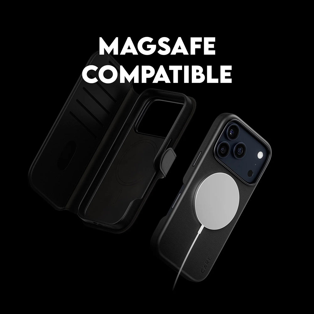 MagSafe Case for Apple iPhone 17 Pro, PanzerGlass, Care Feature Tango Two-in-One, Black