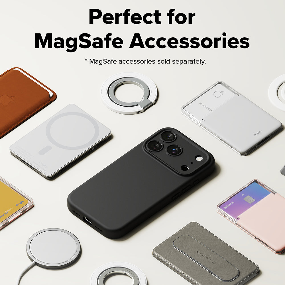 MagSafe Case for Apple iPhone 17 Pro, Ringke, Silicone, Black