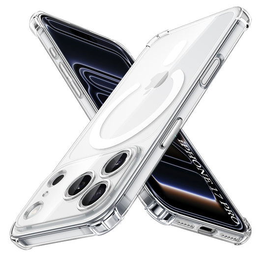 MagSafe Case for Apple iPhone 17 Pro, Techsuit, Shockproof, Transparent