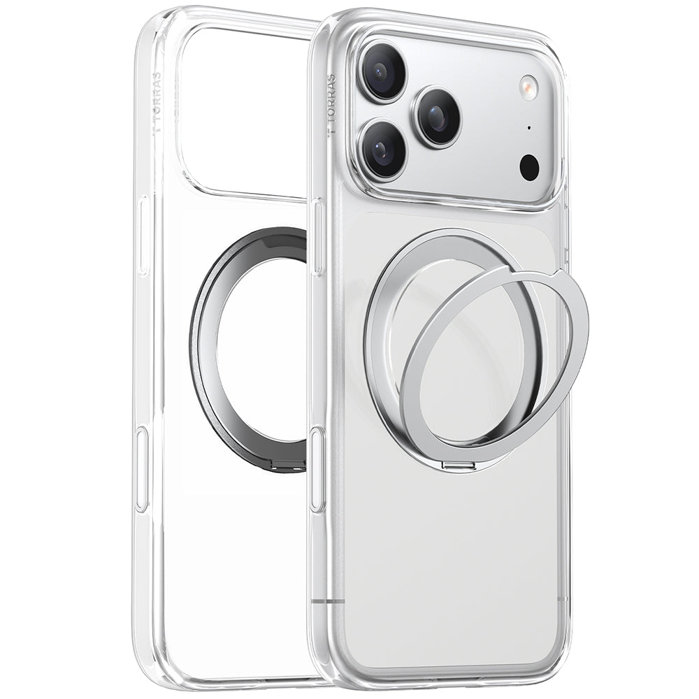 MagSafe Case for Apple iPhone 17 Pro, Torras, Ostand Pro, Transparent