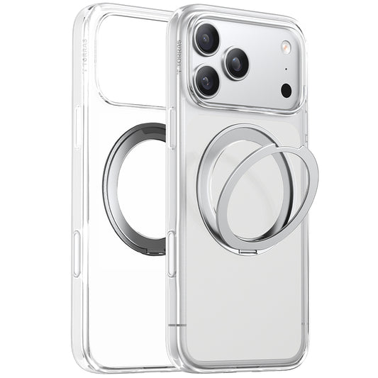MagSafe Case for Apple iPhone 17 Pro, Torras, Ostand Pro, Transparent