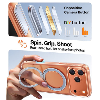 MagSafe Case for Apple iPhone 17 Pro, Torras, Ostand Pro, Transparent