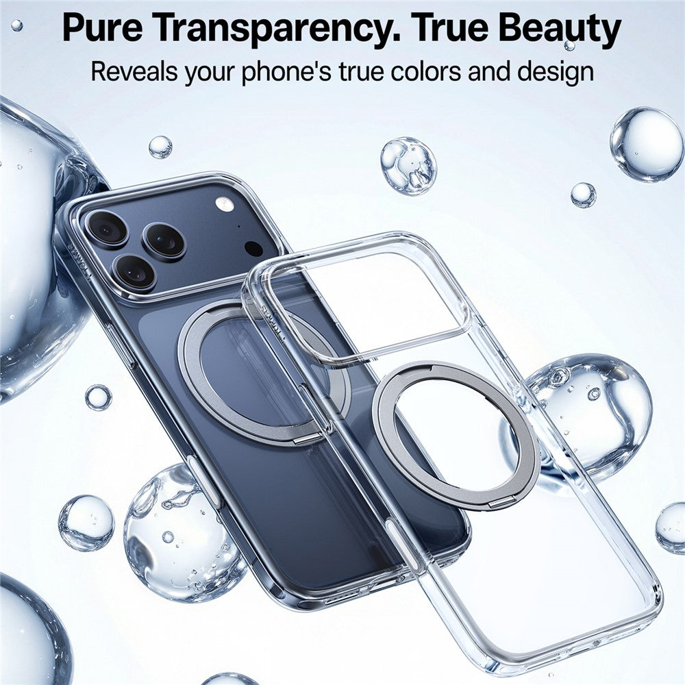 MagSafe Case for Apple iPhone 17 Pro, Torras, Ostand Pro, Transparent