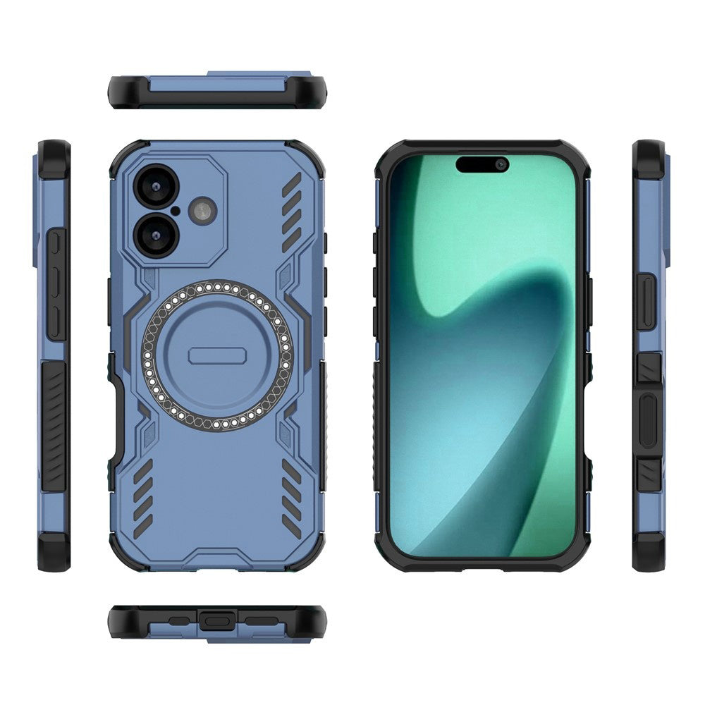 MagSafe Case for Apple iPhone 17, Techsuit, ArmorMag, Blue