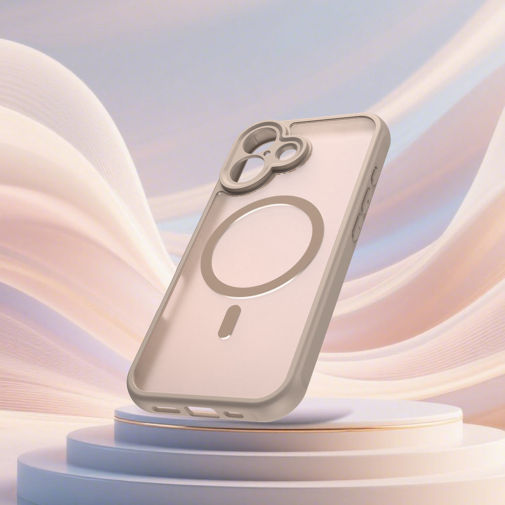 MagSafe Case for Apple iPhone 17, Techsuit, HaloFrost II, Gold