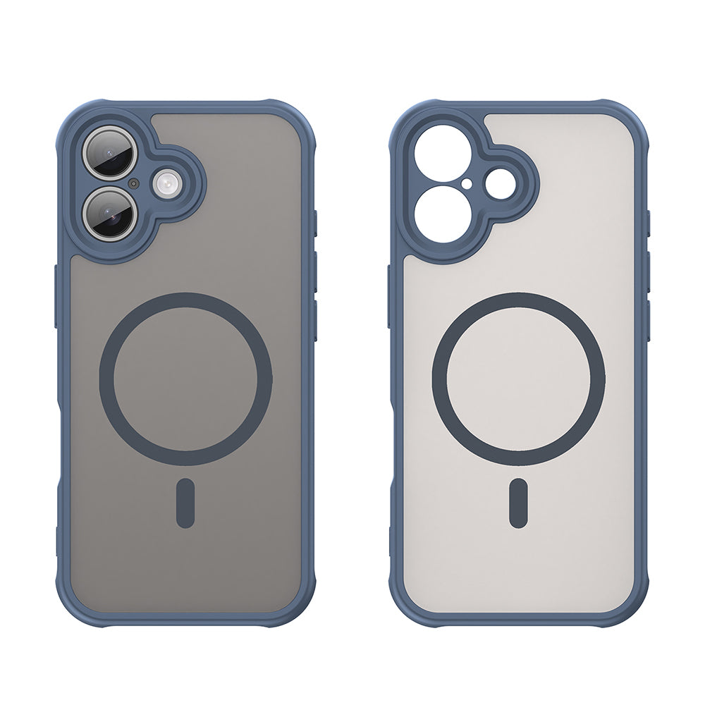 MagSafe Case for Apple iPhone 17, Techsuit, HaloFrost II, Navy Blue