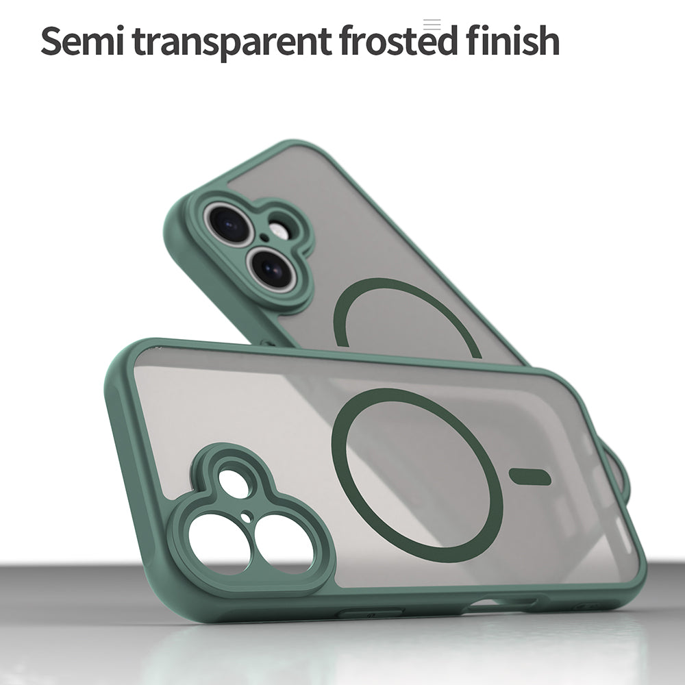 MagSafe Case for Apple iPhone 17, Techsuit, HaloFrost II, Green