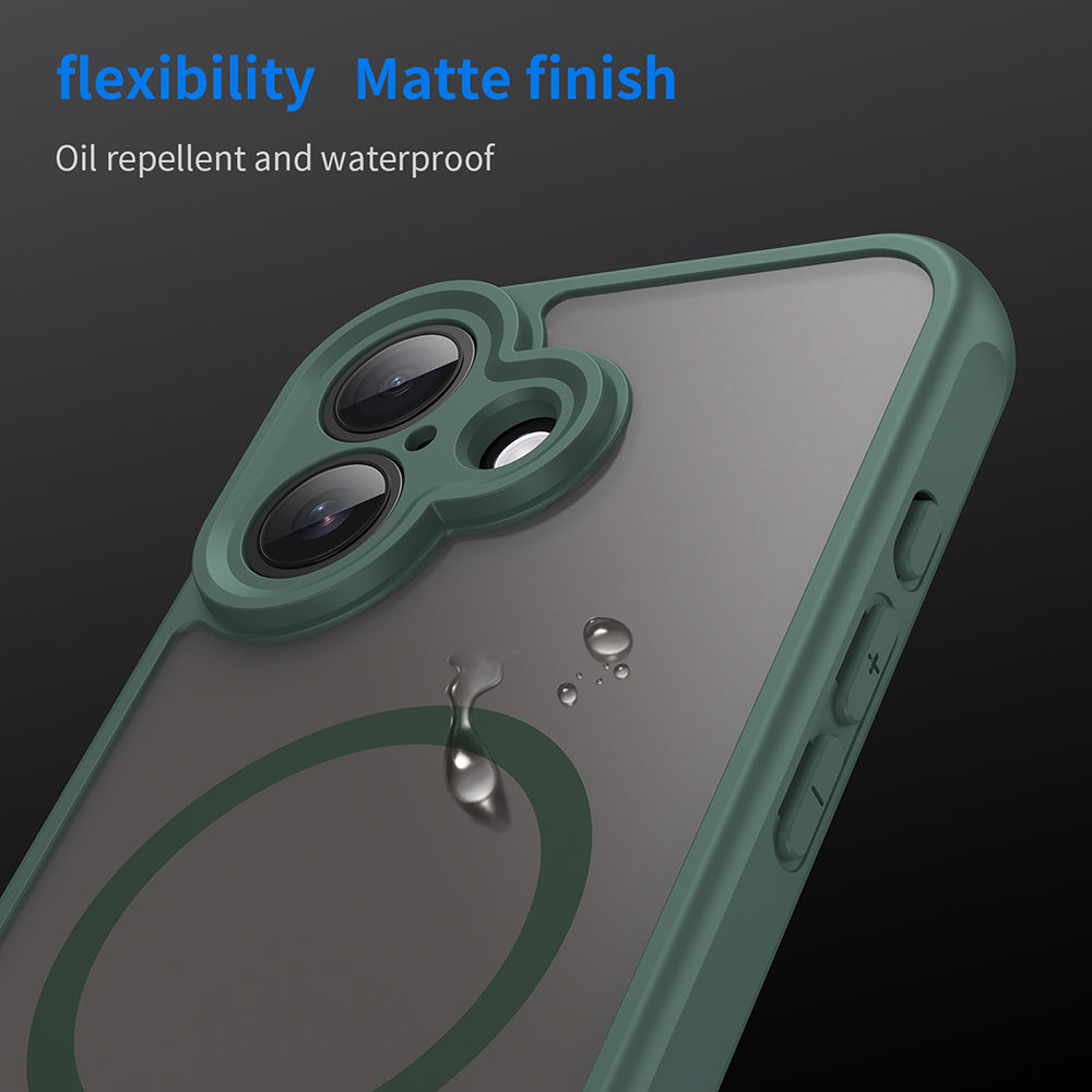 MagSafe Case for Apple iPhone 17, Techsuit, HaloFrost II, Green
