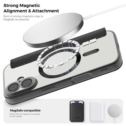 MagSafe Case for Apple iPhone 17, Techsuit, SmartMag Book, Blue