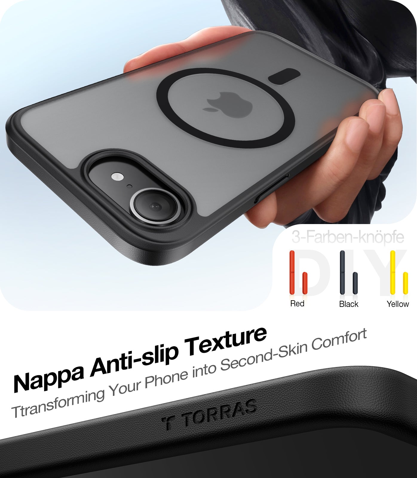 MagSafe Case for Apple iPhone 17, Torras, Guardian, Transparent