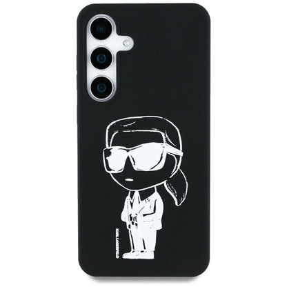 MagSafe Case for Samsung Galaxy S25 S931, Karl Lagerfeld, Silicone Graffiti, Black