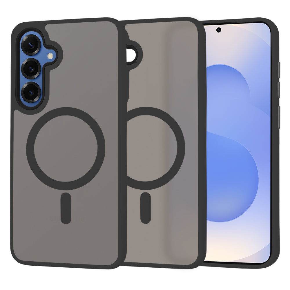 MagSafe Case for Samsung Galaxy S25 S931, Techsuit, HaloFrost, Black