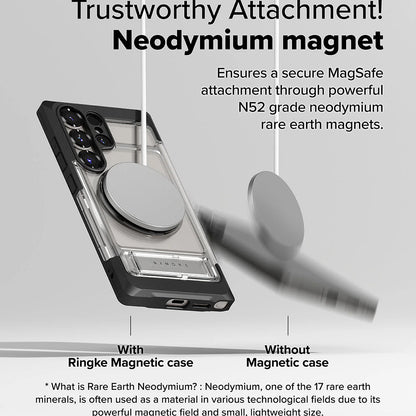 MagSafe Case for Samsung Galaxy S25 Ultra S938, Ringke, UX, Transparent
