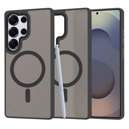 MagSafe Case for Samsung Galaxy S25 Ultra S938, Techsuit, HaloFrost, Black